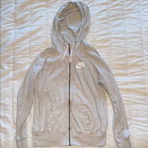 Nike Gray Zip-Up Hoodie